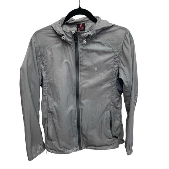 Little donkey Andy men’s running windbreaker jacket gray small activewear - Picture 1 of 11
